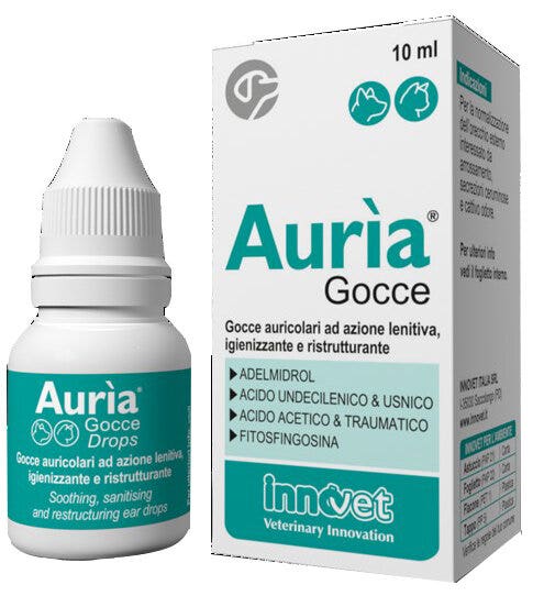 Auria Gocce Auricolari Per Cani/Gatti 10ml-1