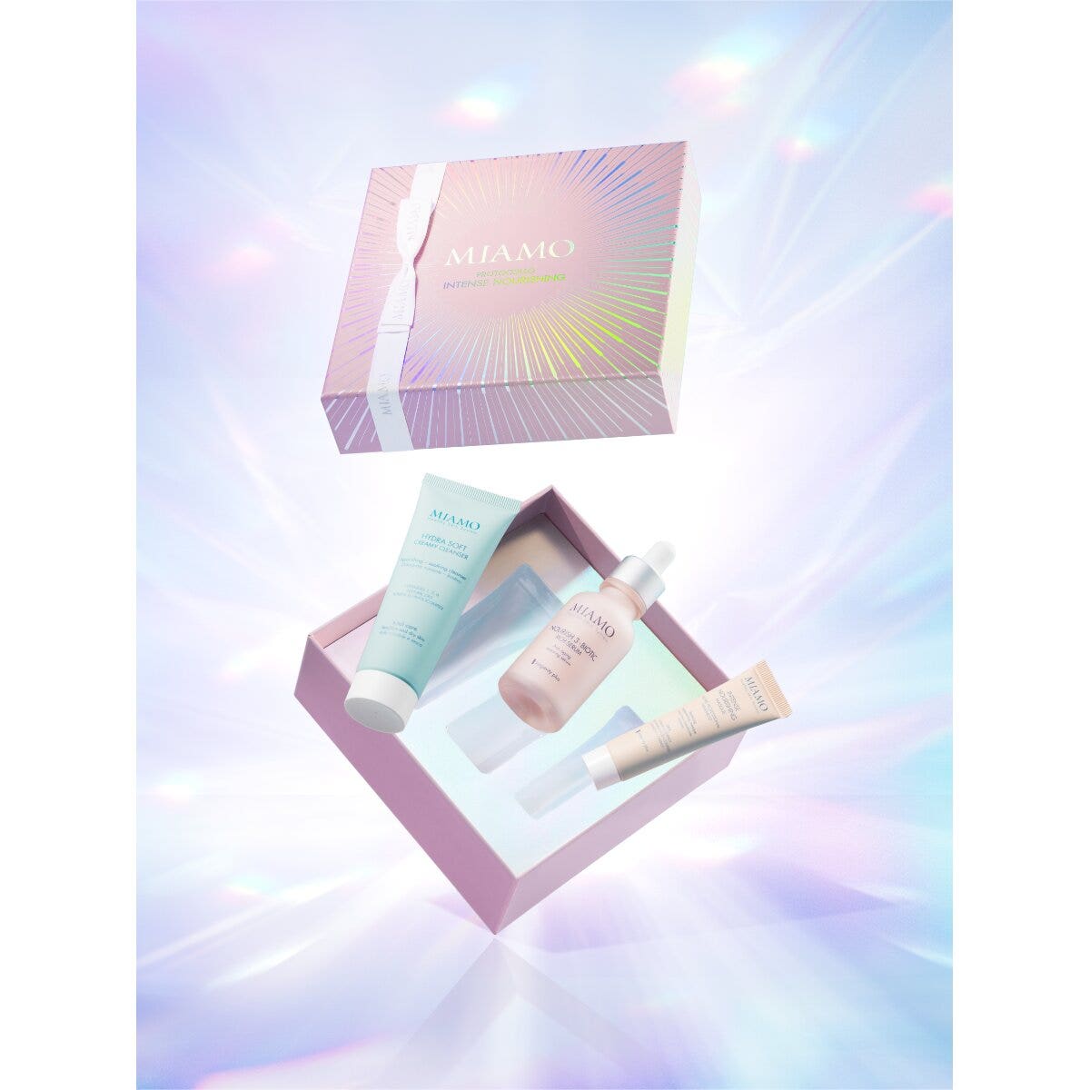 Miamo Cofanetto Intense Nourishing Nourish 3 Biotic Rich Serum 30ml + Maschera 10ml + Hydrasoft Creamy Cleanser 50ml-3