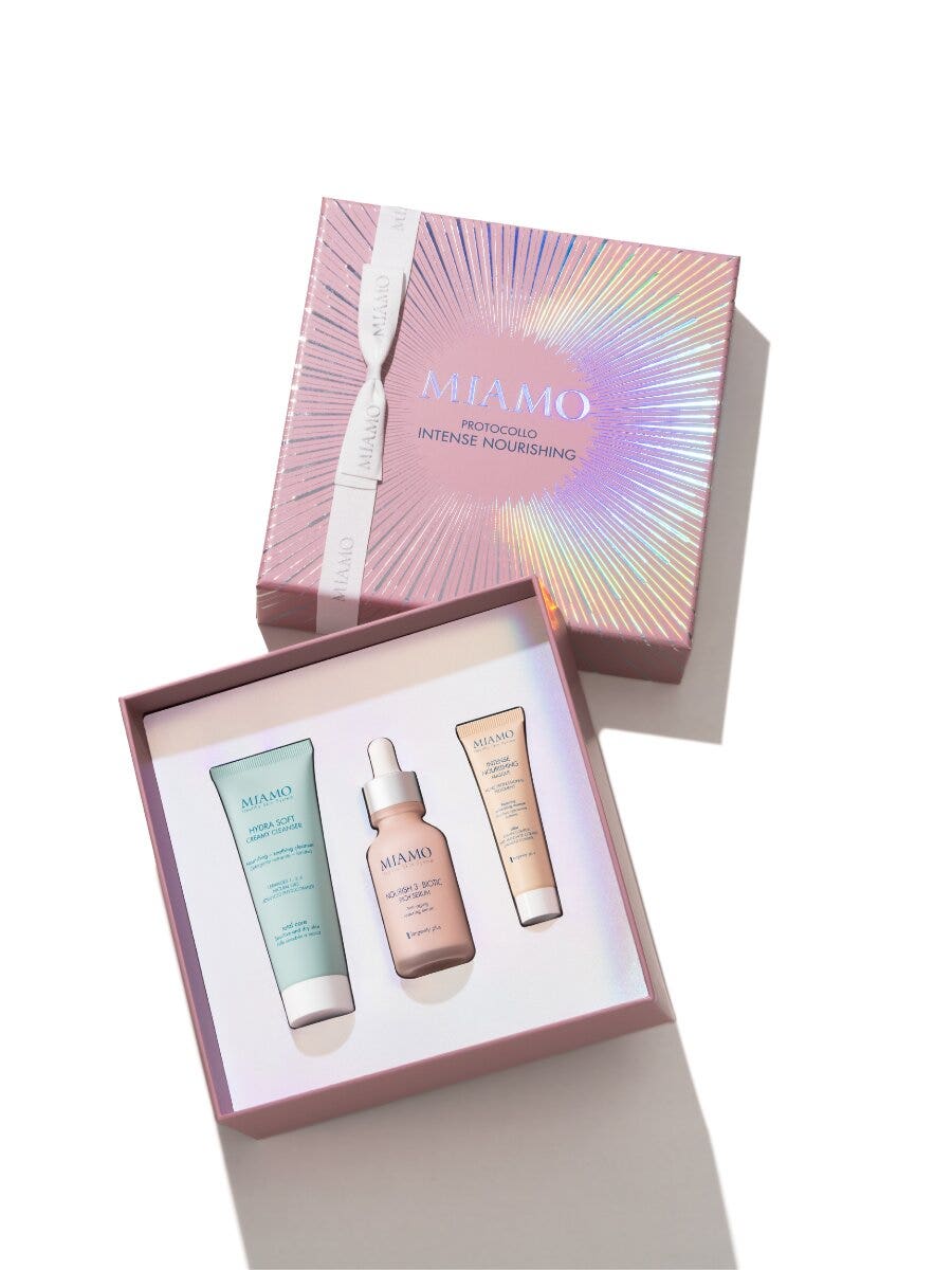 Miamo Cofanetto Intense Nourishing Nourish 3 Biotic Rich Serum 30ml + Maschera 10ml + Hydrasoft Creamy Cleanser 50ml-2