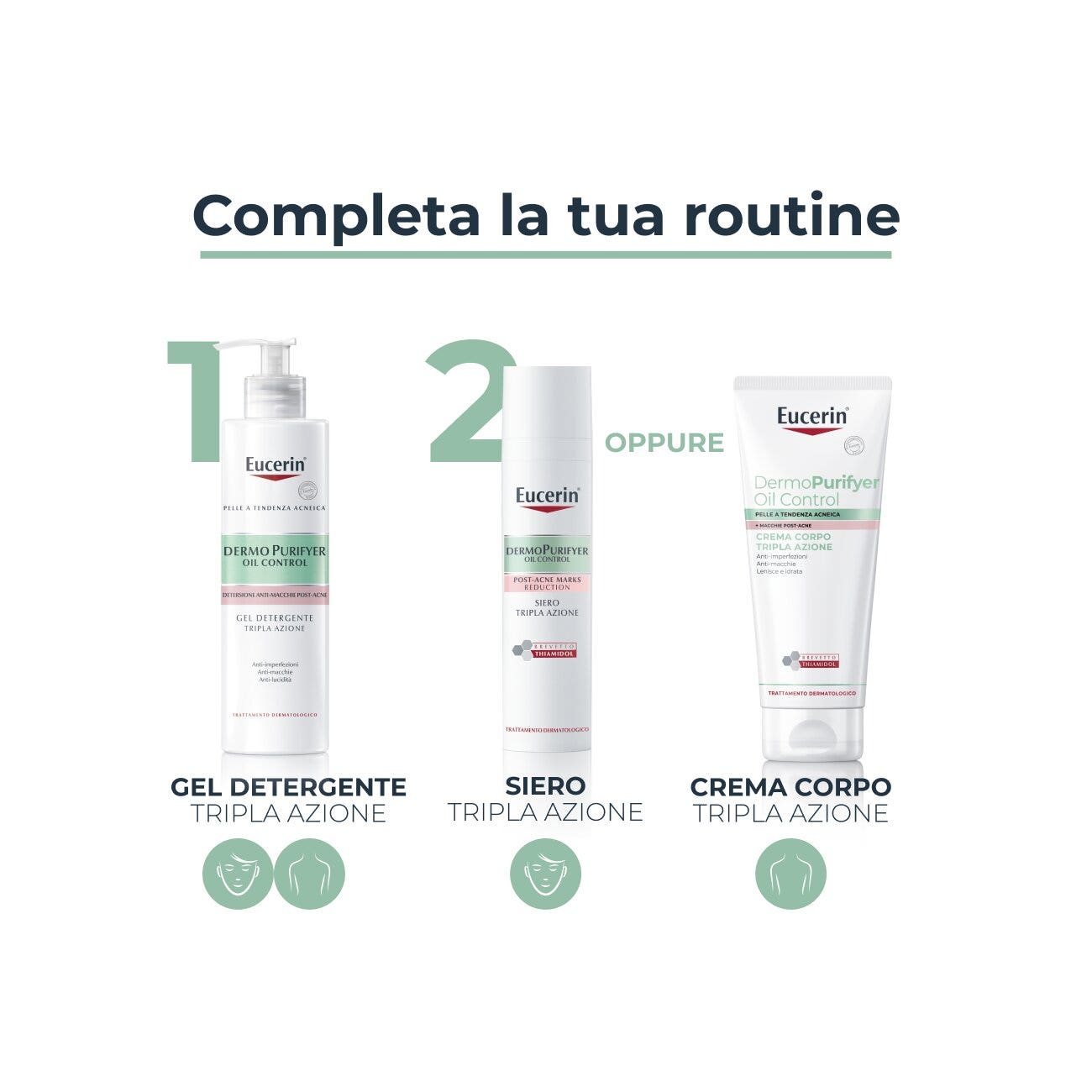 Eucerin DermoPurifyer Oil Control Gel Detergente Tripla Azione 400ml-6