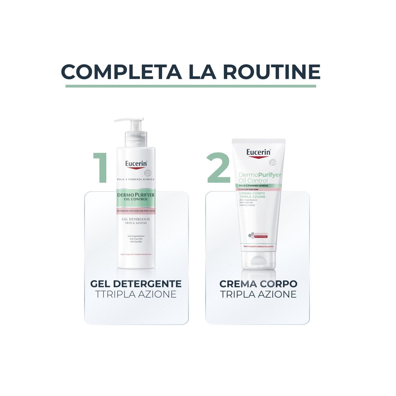 Eucerin DermPurifyer Oil Control Crema Corpo Tripla Azione Anti-Imperfezioni 200ml-7