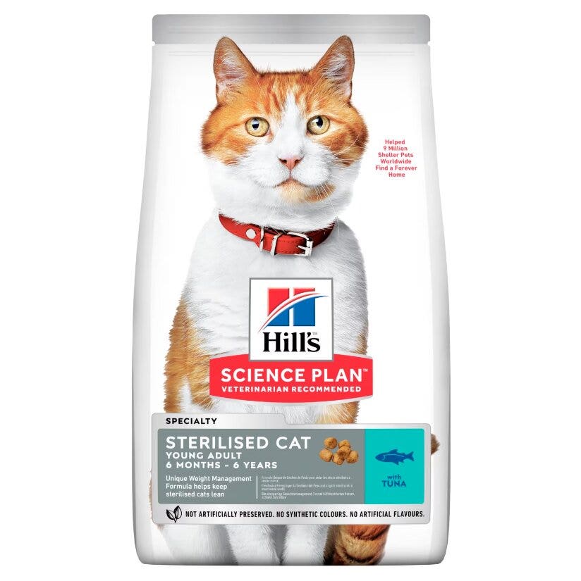 Hill's Science Plan Young Adult Sterilised Cat Alimento per Gatti con Tonno 7kg-1