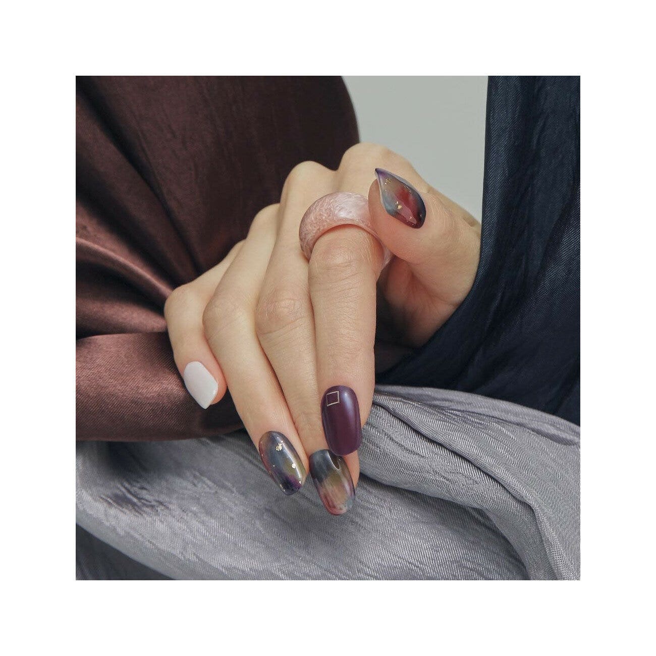 Ohora Gel Nails Smalto In Gel Adesivo N Tie-Dye-1