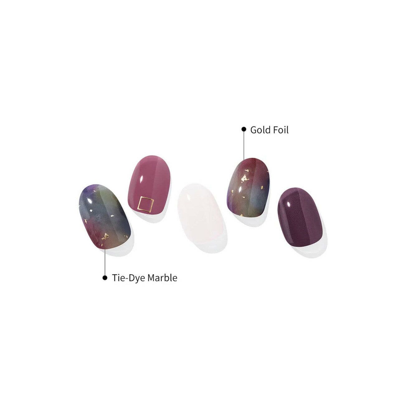 Ohora Gel Nails Smalto In Gel Adesivo N Tie-Dye-2