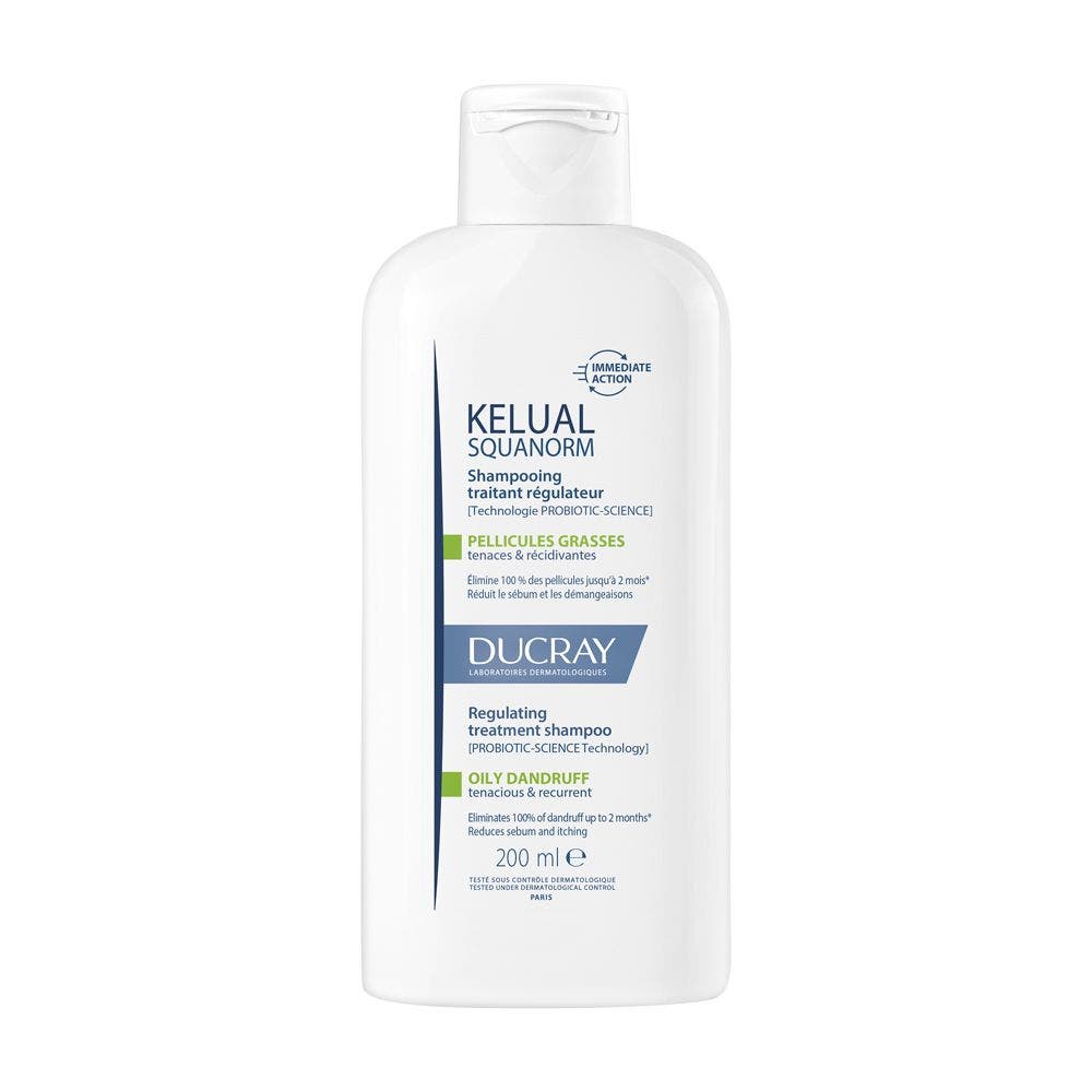 Ducray Kelual Squanorm Shampoo Anti Forfora Grassa 200 ml-1