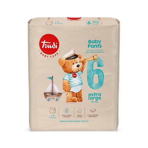 Trudi Baby Pants Pannolini a Mutandina Taglia 6 XL 15+ Kg 17 Pezzi-1