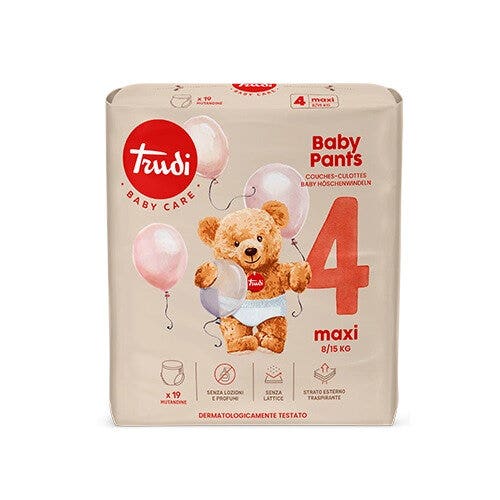 Trudi Baby Pants Pannolini a Mutandina Taglia 4 Maxi 8-15 Kg 19 Pezzi-1