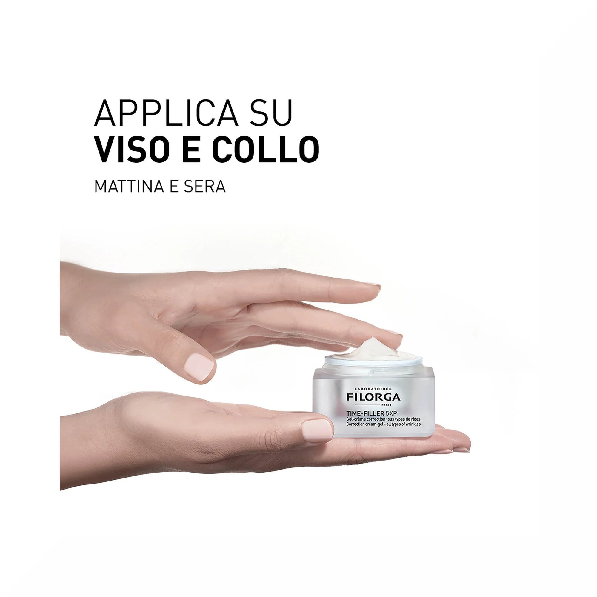Filorga Time-Filler 5XP Crema-Gel Correttiva Per Tutti i Tipi di Rughe Viso e Collo 50ml-7