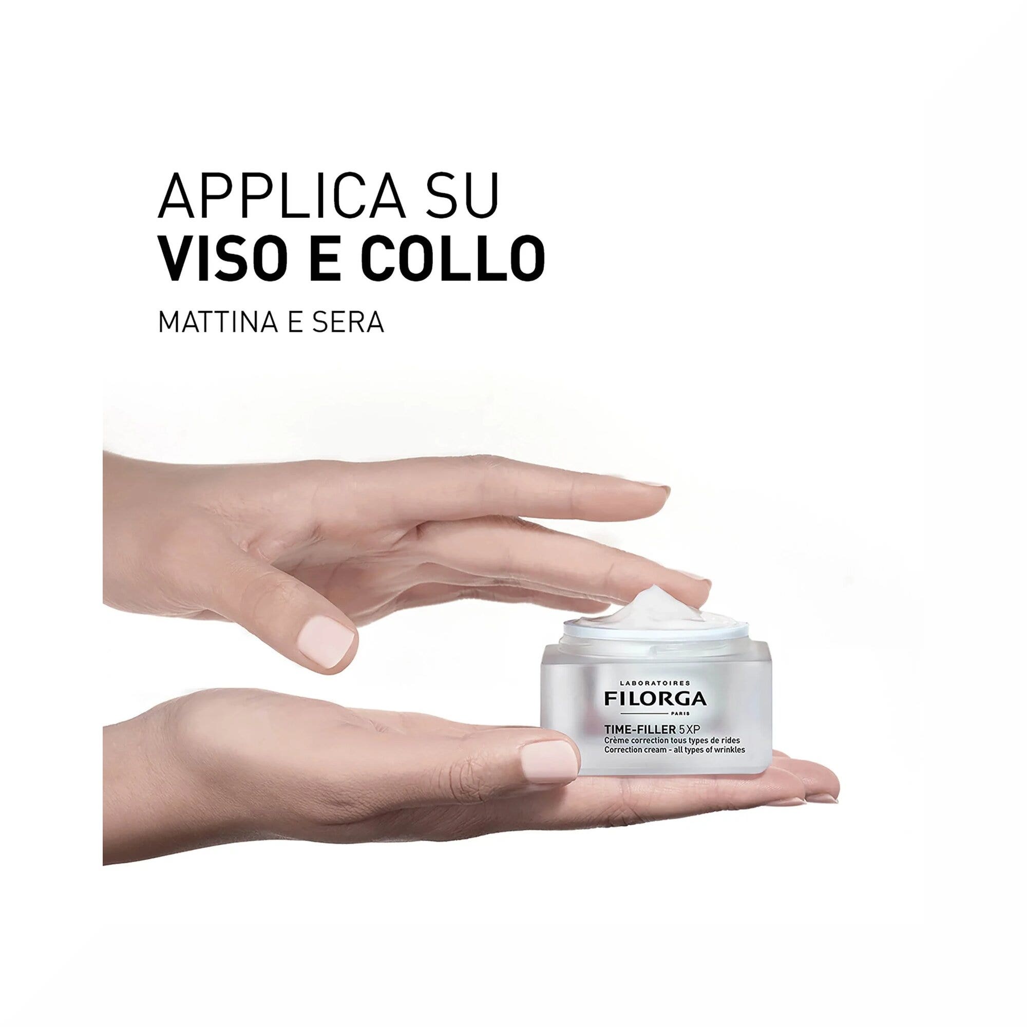 Filorga Time-Filler 5XP Crema Correttiva Per Tutti i Tipi di Rughe Viso e Collo 50ml-6