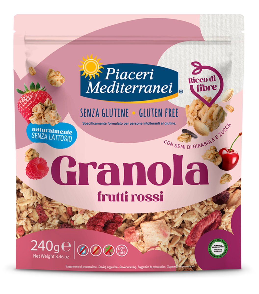 Piaceri Mediterranei Granola Frutti Rossi 240 g-1