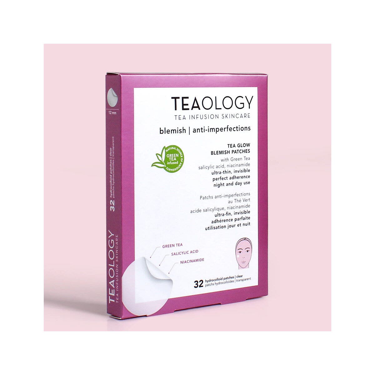 Teaology Tea Glow Patch Idrocolloidali Anti-Imperfezioni 32 Pezzi-4
