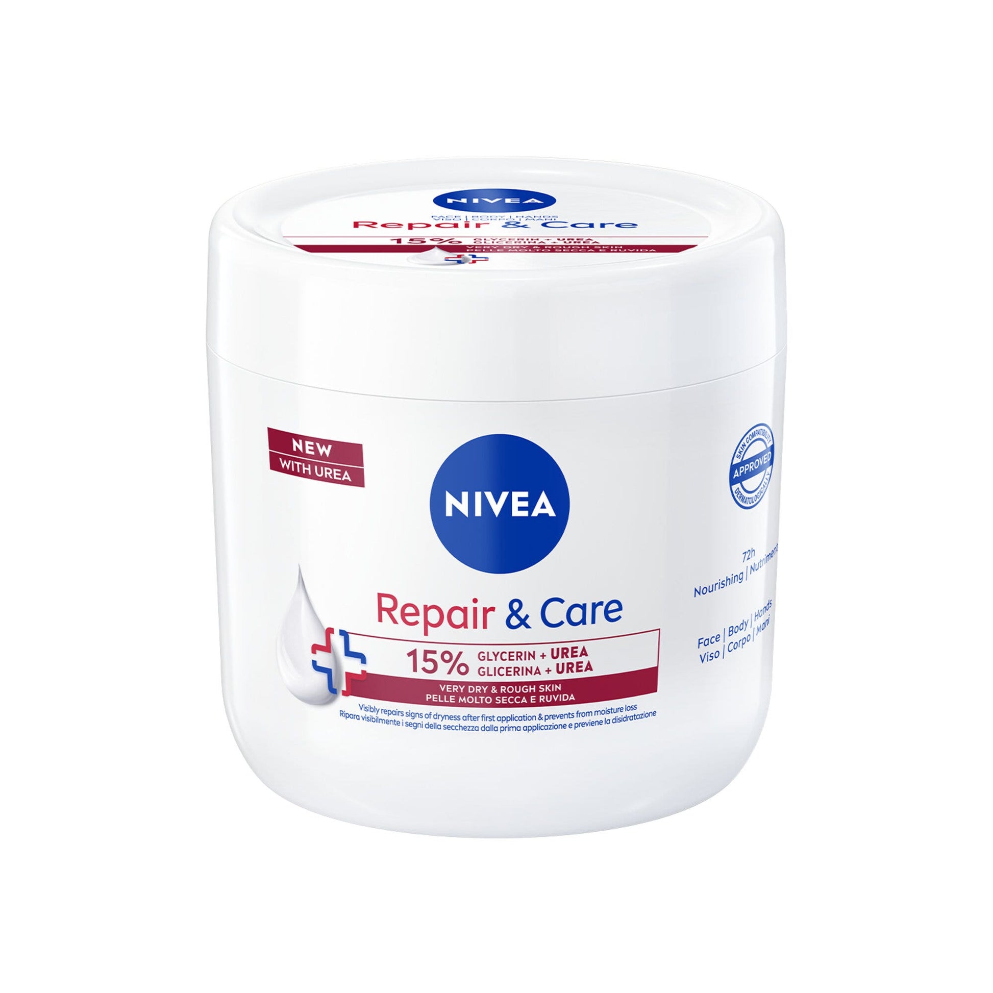 Nivea Crema Corpo Repair & Care Urea Crema Multiuso Idratante Per Pelle Molto Secca E Ruvida 400ml-1