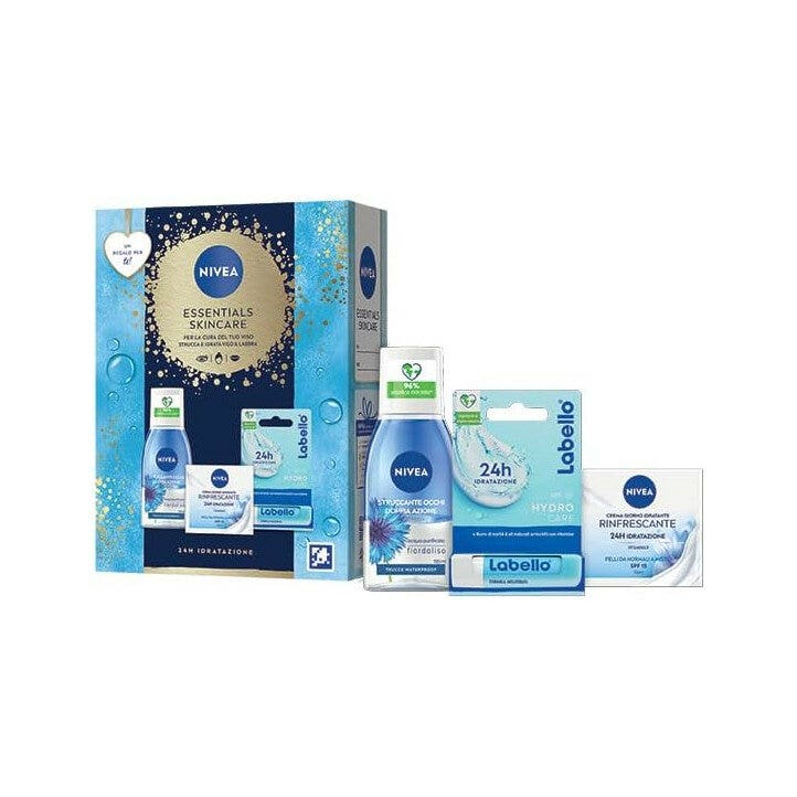 Nivea Cofanetto Essential Skincare Struccante 125ml + Crema Giorno 50ml + Labello-1