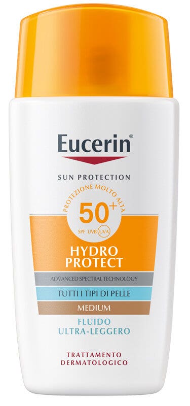 Eucerin Hydro Protect Fluido Ultra Leggero Colorato Medium SPF50+ 50ml-1
