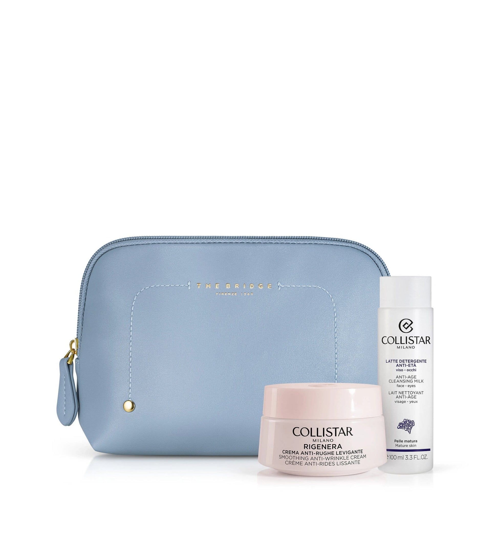 Collistar Cofanetto Rigenera Crema Anti-Rughe Levigante 50ml + Latte Detergente 100ml + Campione Gocce Viso-1