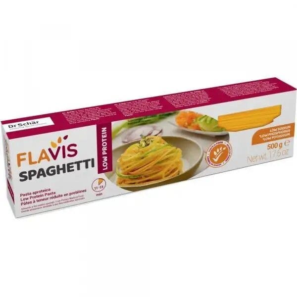 Flavis Spaghetti Pasta Aproteica 500g-1