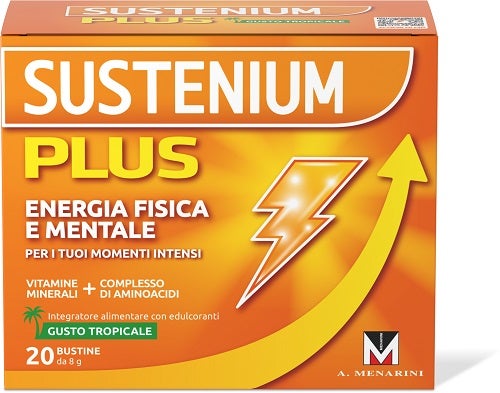 Sustenium Plus Energia Fisica E Mentale Gusto Tropicale 20 Bustine-1