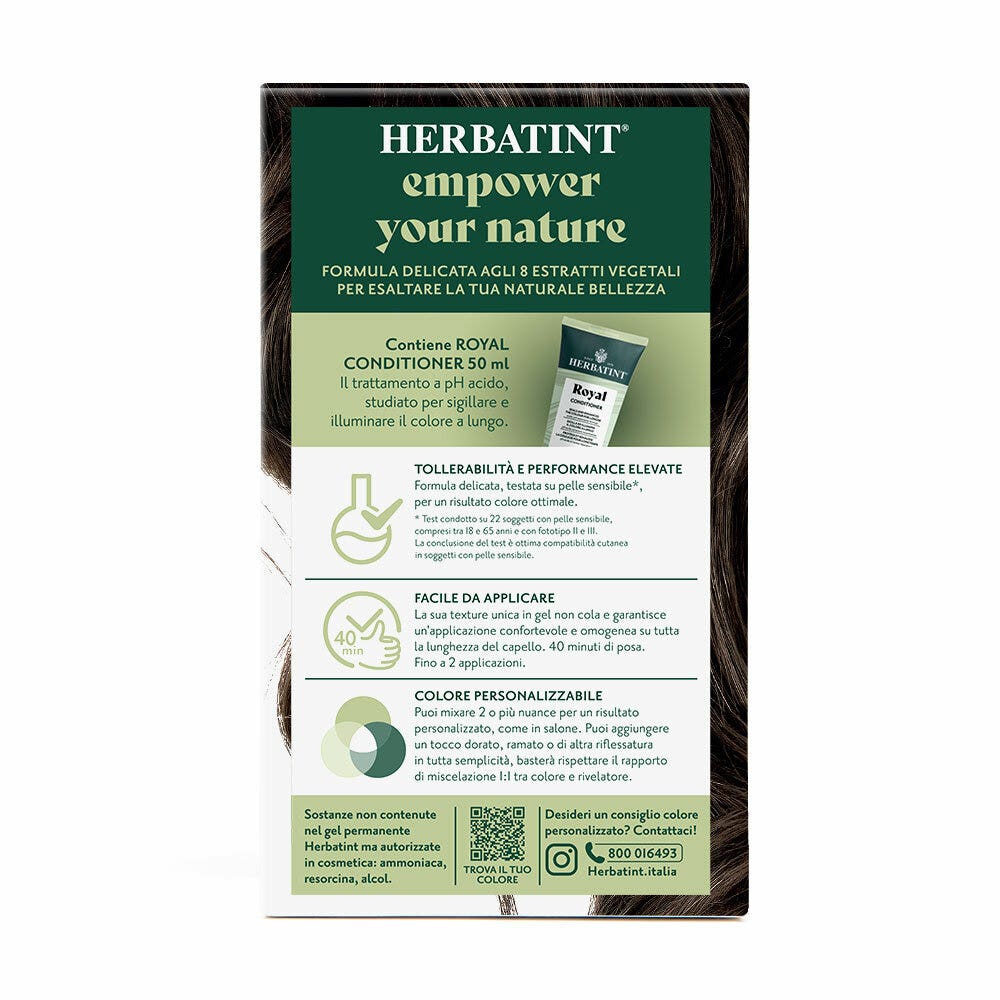 Herbatint Gel Colorante Permanente 4N Castano 170ml-3