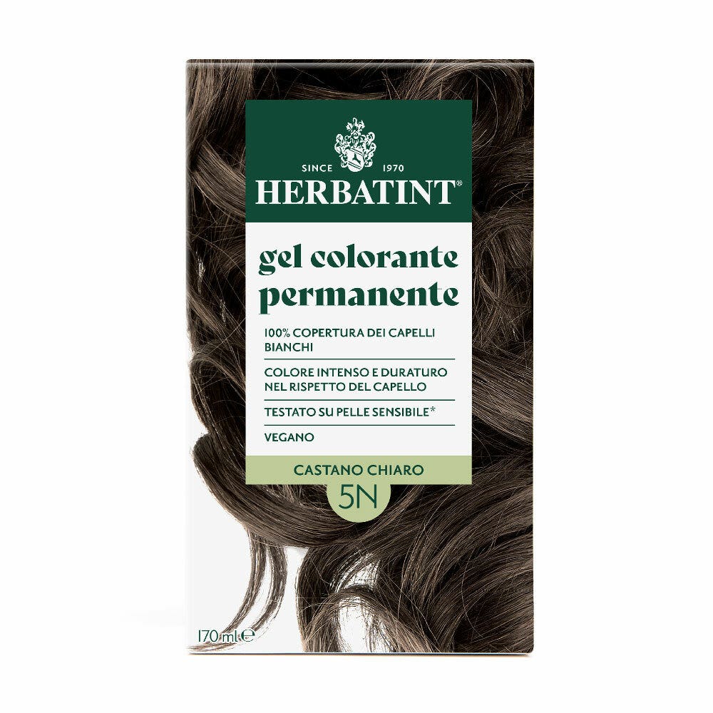 Herbatint Gel Colorante Permanente 5N Castano Chiaro 170ml-2
