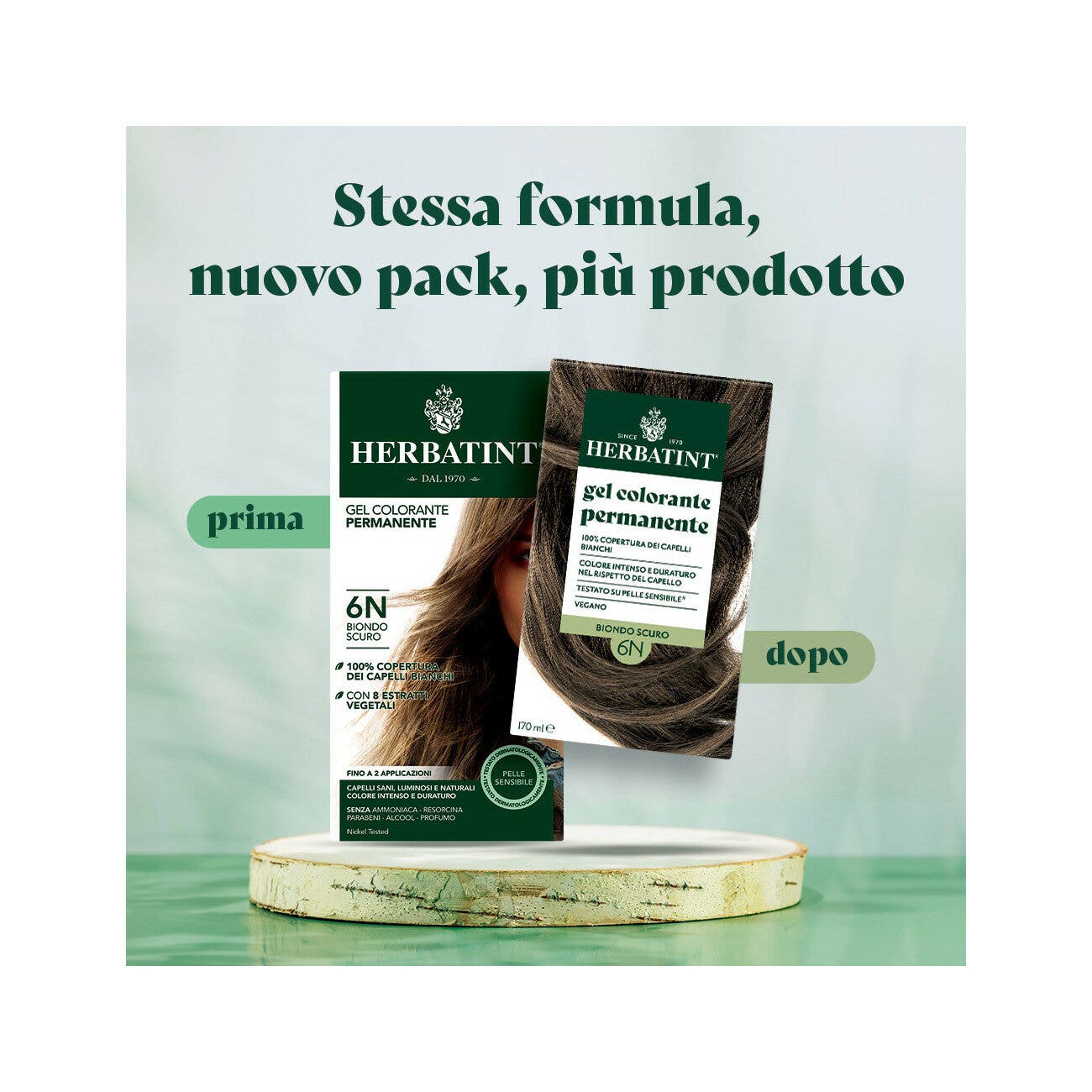 Herbatint Tintura Per Capelli Gel Permanente 6N Biondo Scuro 170ml-6