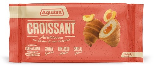 Agluten Croissant Albicocca 4 Pezzi da 55 g-0