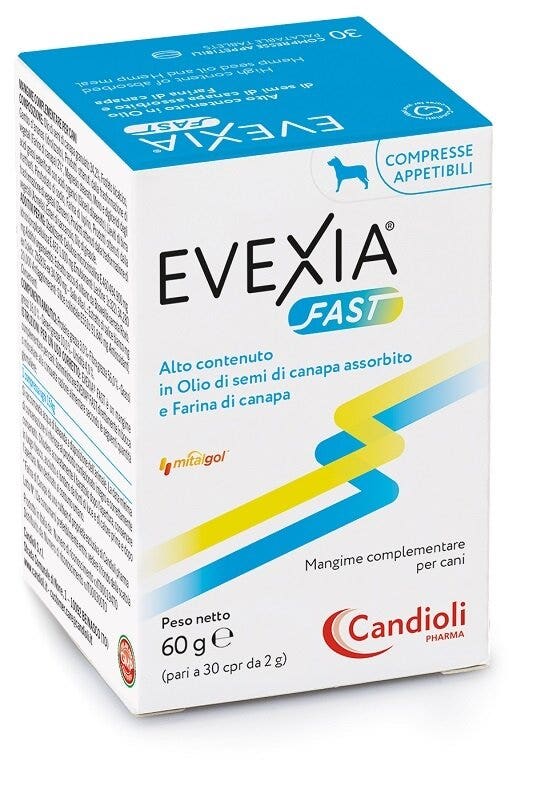 Candioli Evexia Fast Mangime Complementare Per Cani 30 Compresse-1
