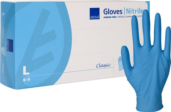 Abena Guanti Monouso in Nitrile Taglia L 100 Pezzi