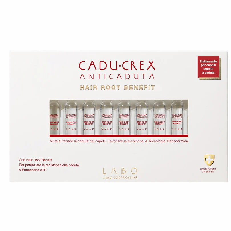 Cadu-Crex Anticaduta Hair Root Benefit Caduta Iniziale Uomo 20 Fiale + Shampoo 150ml