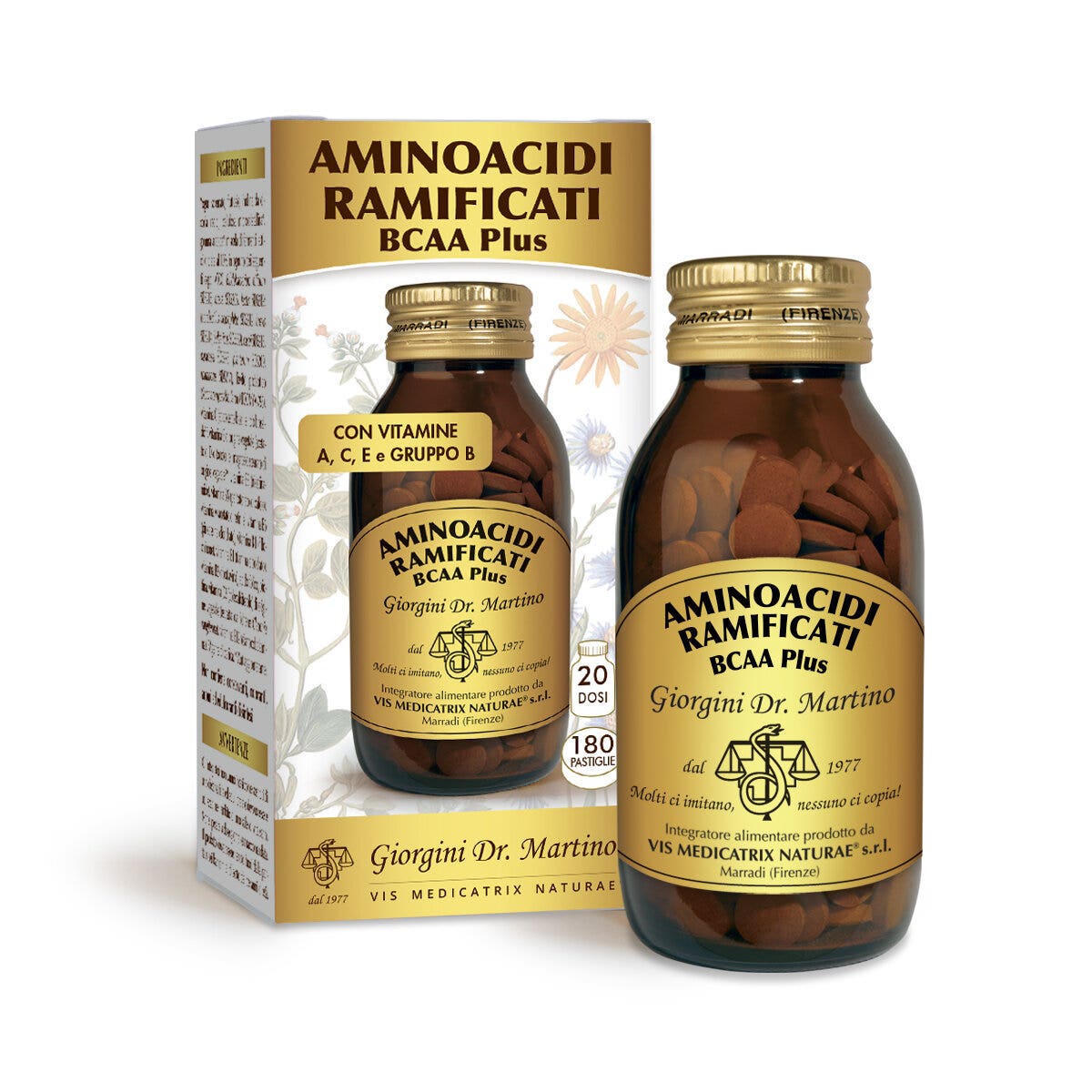 Dr Giorgini Aminoacidi Ramificati BCAA Plus 180 Pastiglie-1