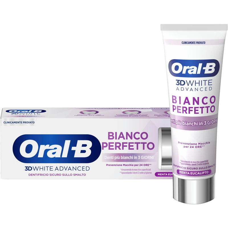 Oral-B 3D White Advanced Dentifricio Bianco Perfetto 75ml