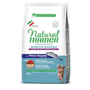 Natural Trainer Cat Adult Appetito Difficile con pesce azzurro 1,5 Kg