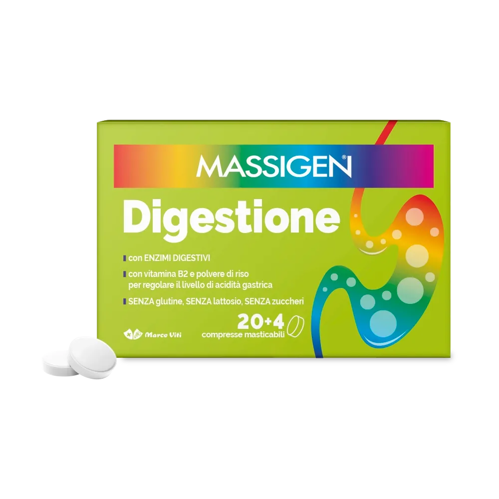 Massigen Digestione 24 Compresse Masticabili