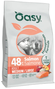 Oasy Monoprotein Formula Adult Medium/Large Salmone 10 kg