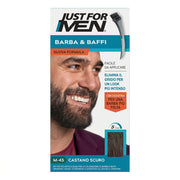 Just For Men Barba & Baffi M45 Castano Scuro Colorazione per Barba e Baffi