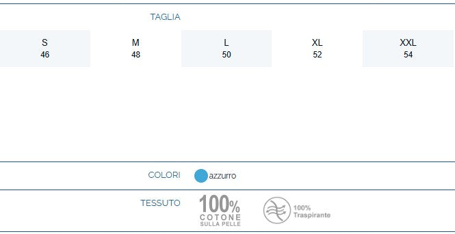 Pavis Pigiama Sanitario Per Degenti Uomo Doppia Apertura Zip Colore Azzurro Cod. 992