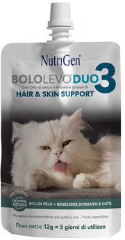 Bololevo Duo Hair & Skin Support Boli di Pelo per Cani e Gatti 12 g