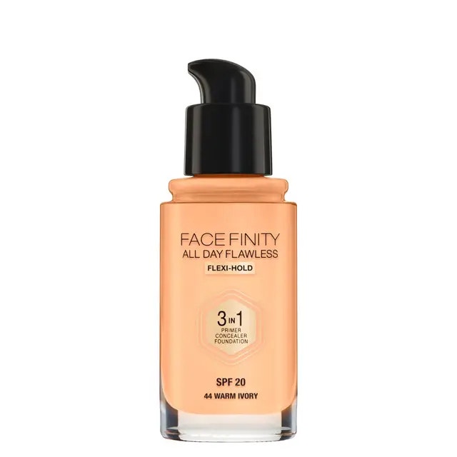 Max Factor Facefinity All Day Flawless 3 In 1 Shade 44 Warm Ivory 30ml-1