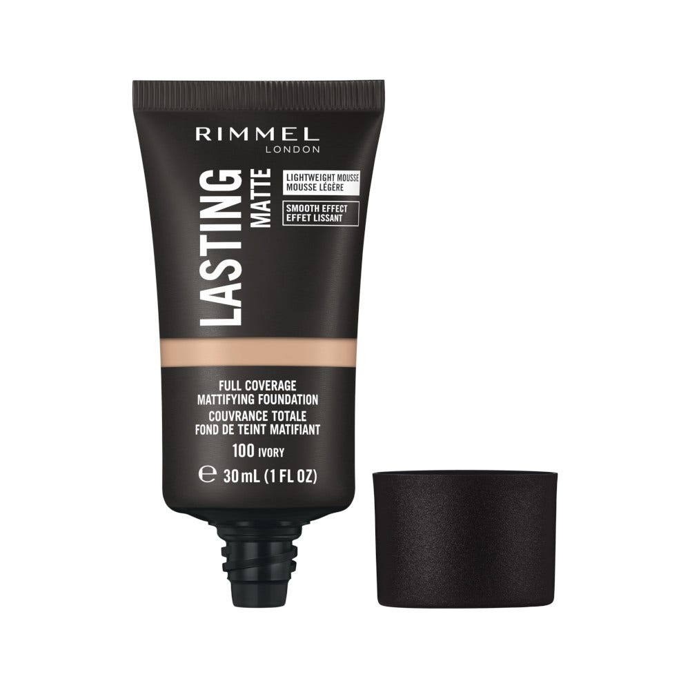Rimmel Fondotinta Lasting Matte 100 Ivory 30ml-2