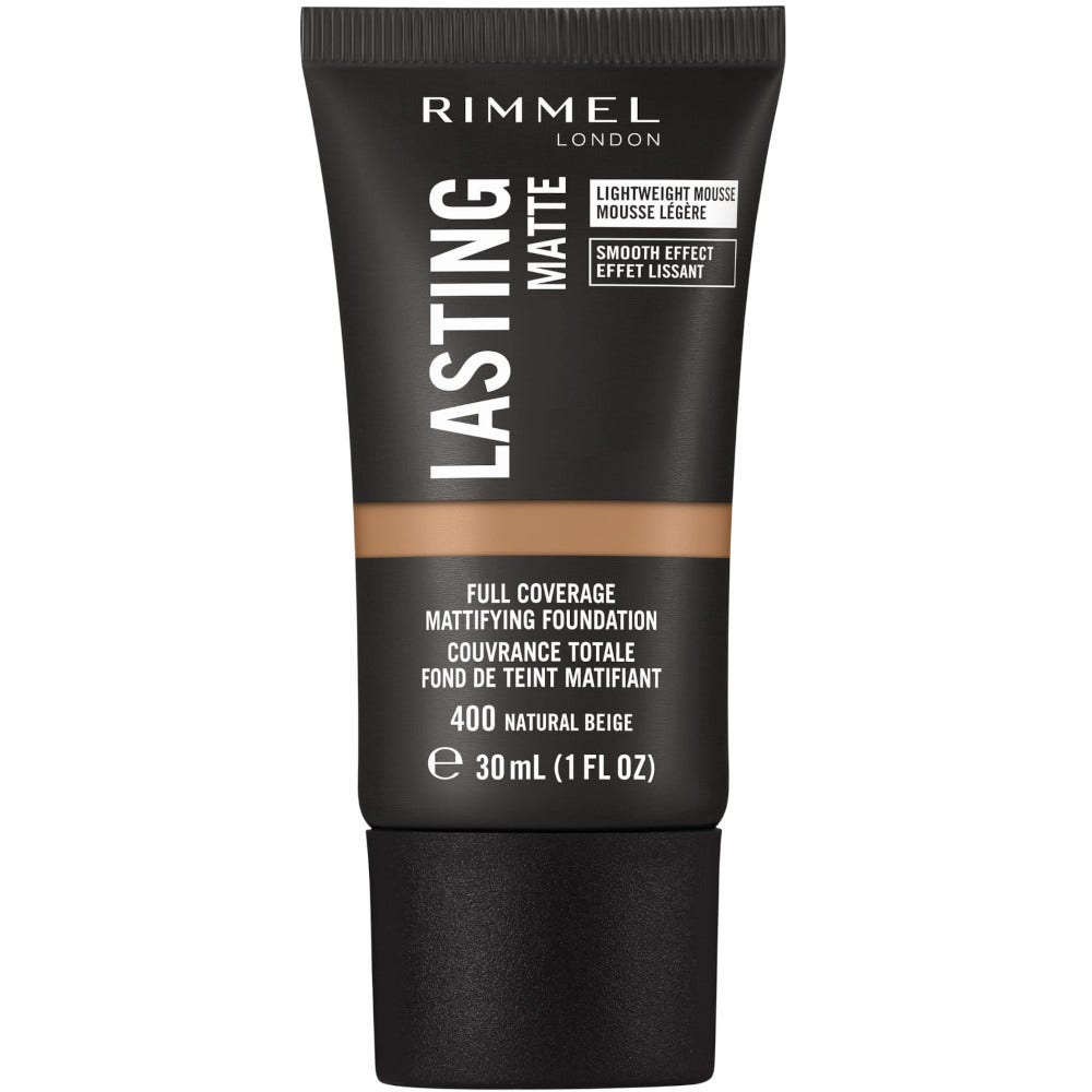 Rimmel Fondotinta Lasting Matte 400 Natural Beige 30ml-1