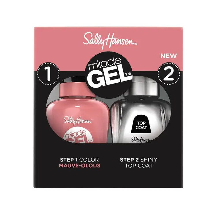 Sally Hansen Miracle Gel Duo Pack Top Coat + Smalto Colore 920 Mauve-Olous-1