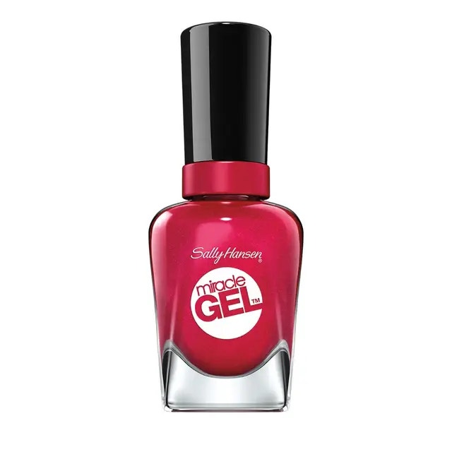 Sally Hansen Miracle Gel Duo Pack Top Coat + Smalto Colore 940 Bordeaux Glow-4