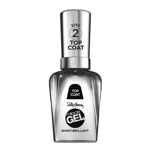 Sally Hansen Miracle Gel Duo Pack Top Coat + Smalto Colore 940 Bordeaux Glow-6