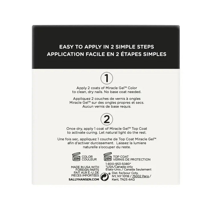 Sally Hansen Miracle Gel Duo Pack Top Coat + Smalto Colore 900 Get Mod-1