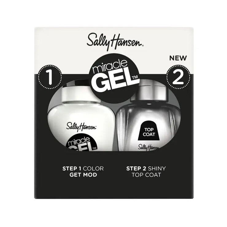 Sally Hansen Miracle Gel Duo Pack Top Coat + Smalto Colore 900 Get Mod-1
