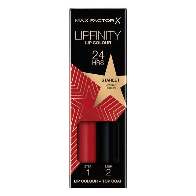 Max Factor Set Labbra Lipfinity Lip Colour Numero 88 Scarlet-0