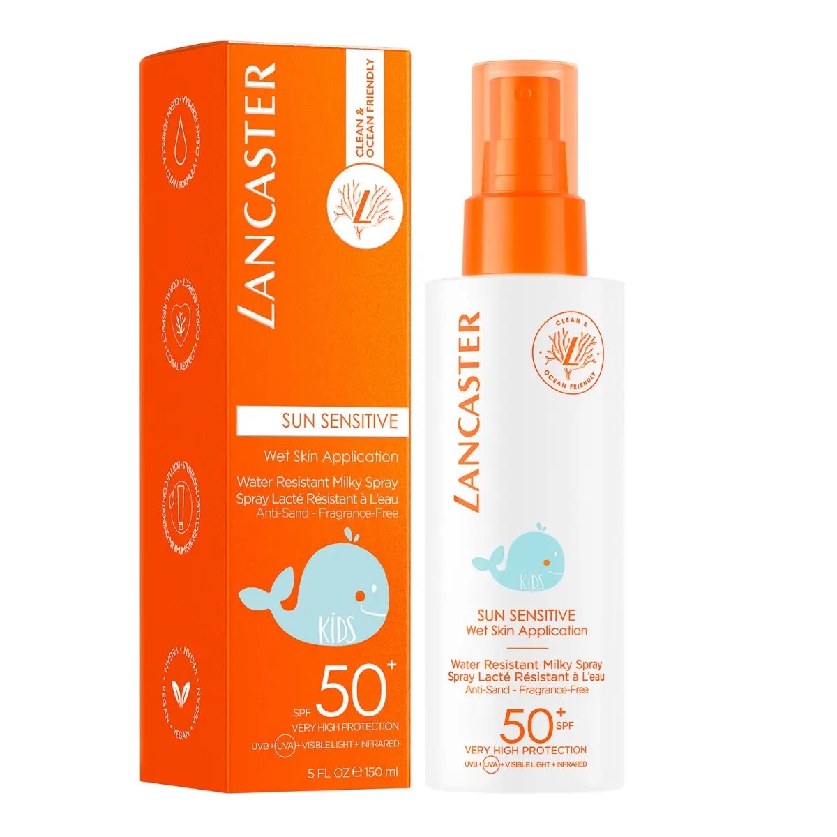 Lancaster Sun Sensitive Milky Spray Protezione Solare Per Bambini SPF 50+ 150ml-1