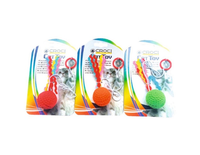 Croci Pallina Volante Colorata Gioco Per Gatti 1 Pezzo Colore Assortito-2