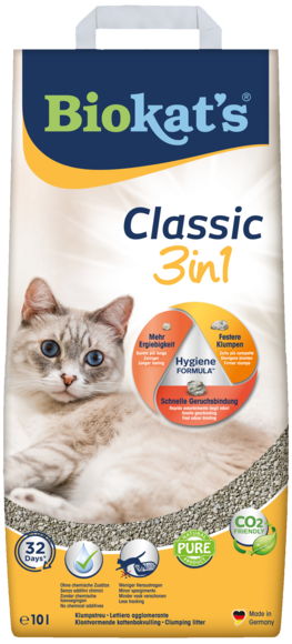 Biokat's Natural Classic 3 In 1 Lettiera Da Argilla Naturale Per Gatti 10kg-1