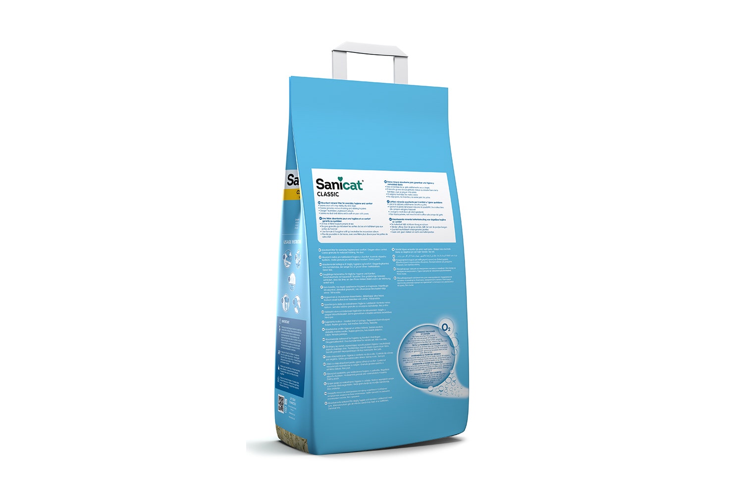 Sanicat Classic Lettiera Minerale Assorbente Senza Profumo Per Gatti 10L-3