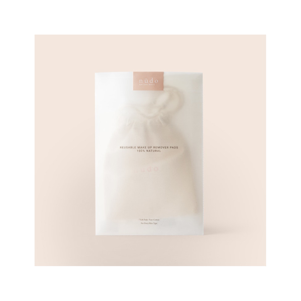 Nudo Dischetti Struccanti In Puro Cotone Lavabili E Riutilizzabili 7 Pezzi-2